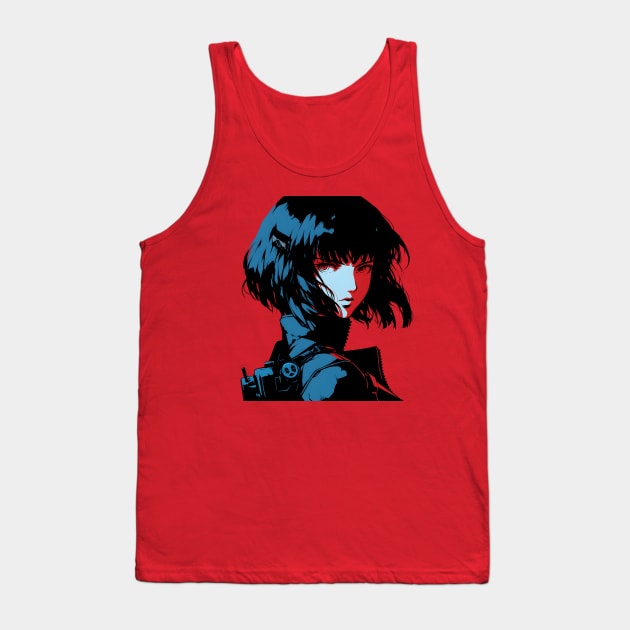 Side face of Motoko Tank Top by UKnowWhoSaid